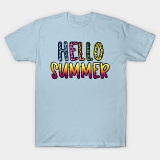 Hello Summer Cheetah design T-Shirt